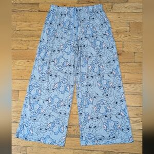 EUC Disney Stitch Print Wide Leg Pajama Pants *A10